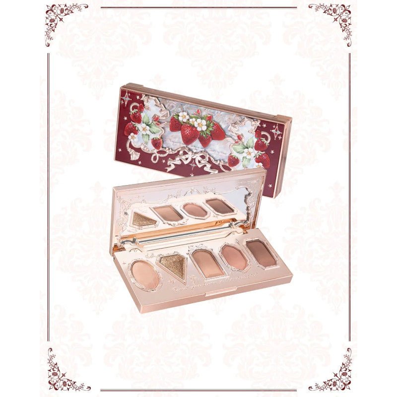 Flower Knows Strawberry Rococo 5 Colour Eyeshadow Palette #02 - Flower Knows | Kiokii and...