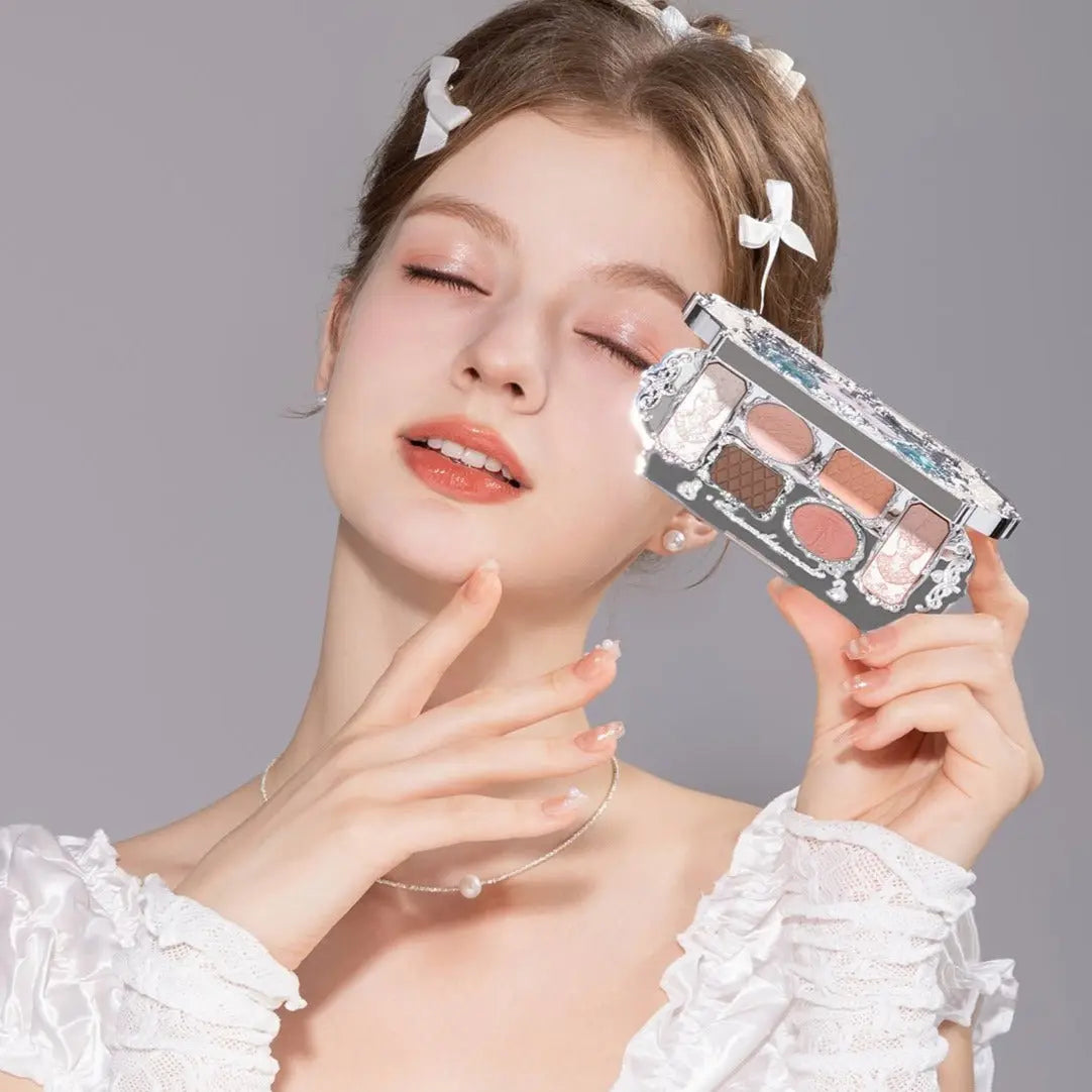 Flower Knows Swan Ballet Series Six Color Eyeshadow 01 White Swan by Flower Knows – Eye Shadow