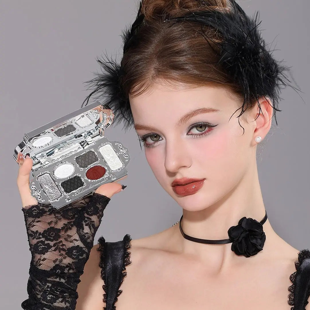 Flower Knows Swan Ballet Series Six Color Eyeshadow 02 Black Swan by Flower Knows – Eye Shadow