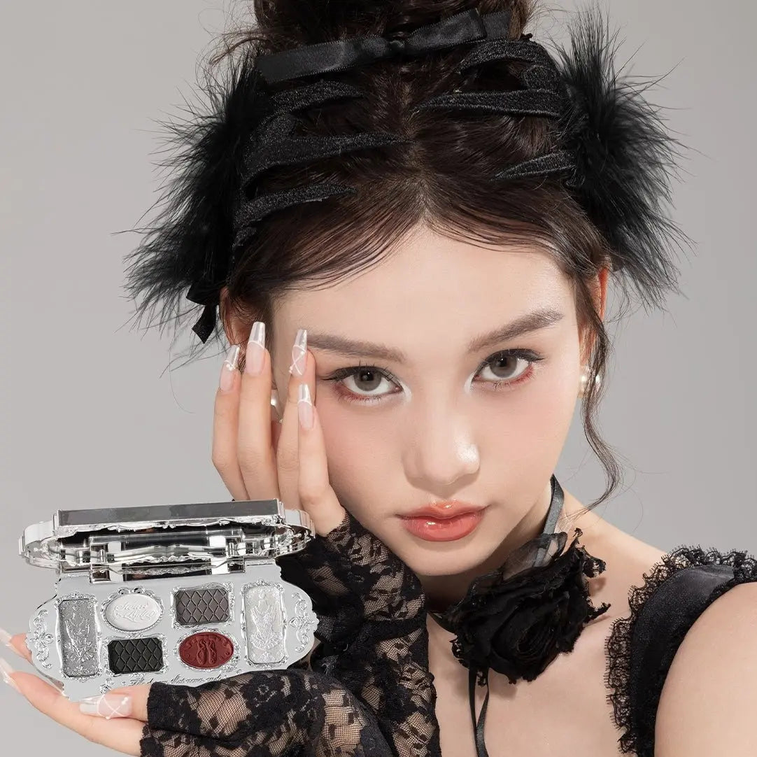 Flower Knows Swan Ballet Series Six Color Eyeshadow 02 Black Swan by Flower Knows – Eye Shadow