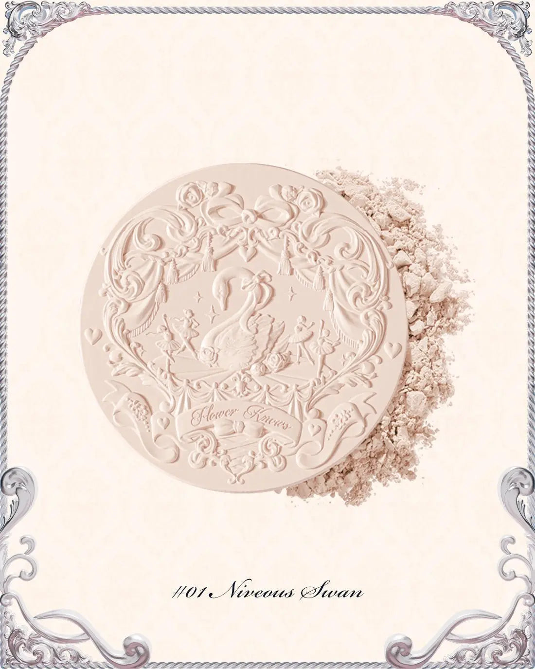 Flower Knows Swan Ballet Series Embossed Blush by Flower Knows – Blush