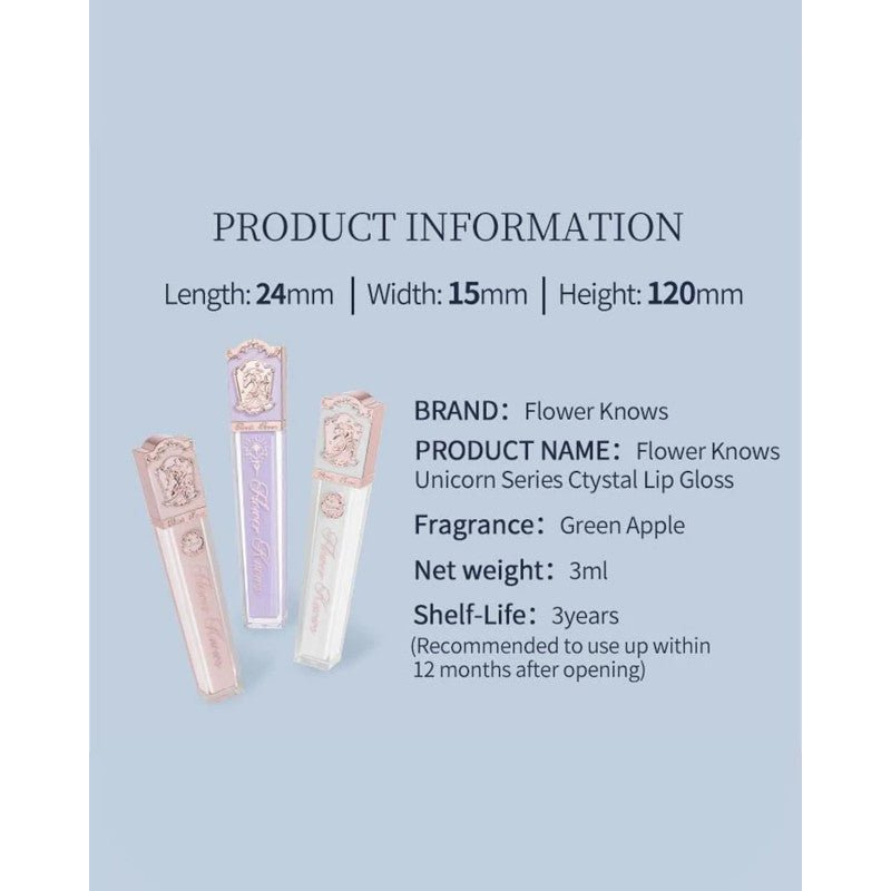 Flower Knows Unicorn Crystal Jelly Lip Glaze - Flower Knows | Kiokii and...