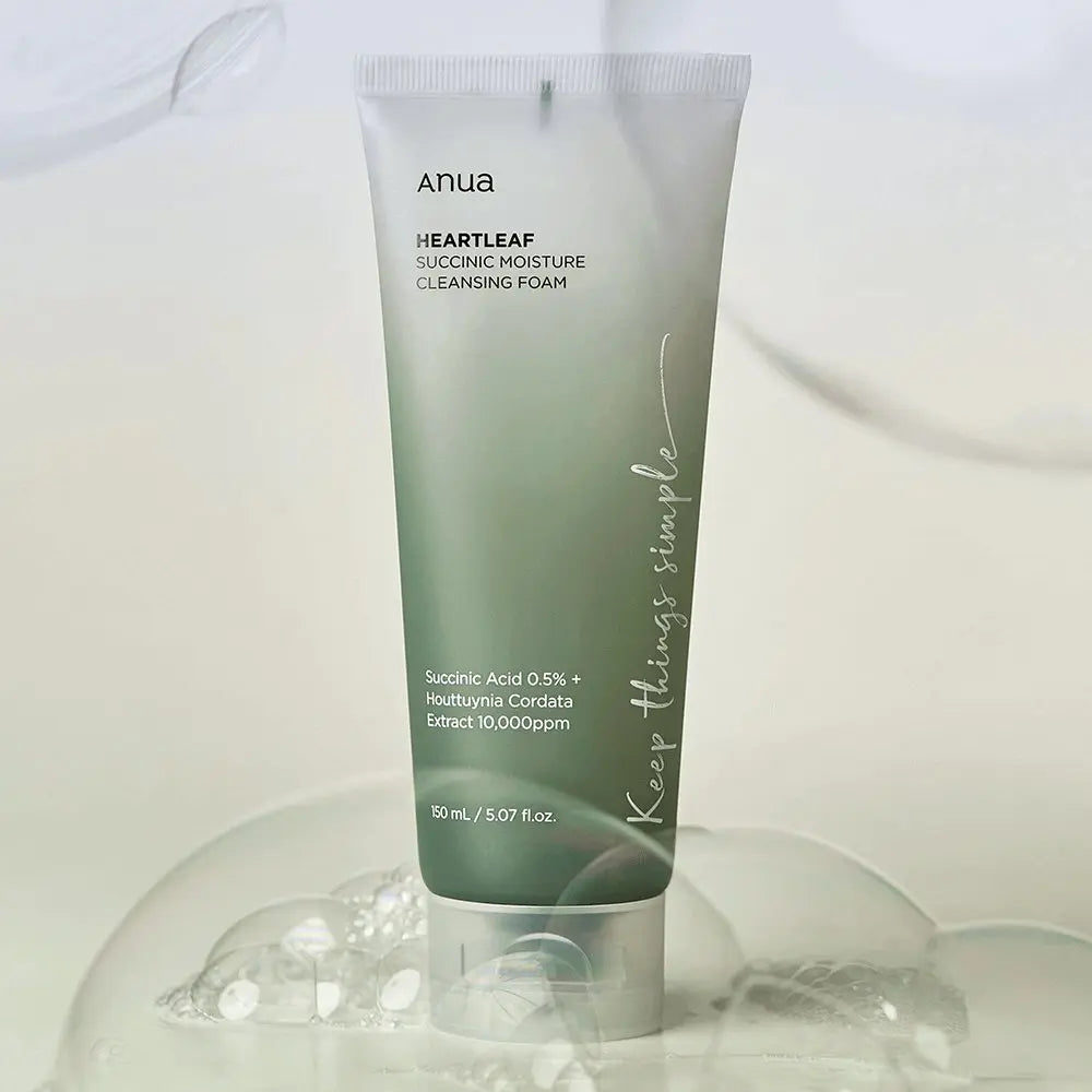 Anua Heartleaf Succinic Moisture Cleansing Foam 150ml by Anua – Facial Cleanser