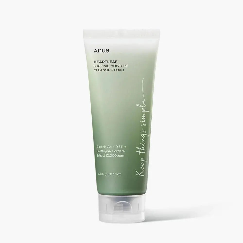 Anua Heartleaf Succinic Moisture Cleansing Foam 150ml by Anua – Facial Cleanser
