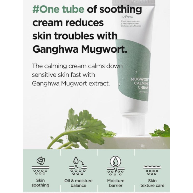 Isntree Mugwort Calming Cream 50ml - Isntree | Kiokii and...