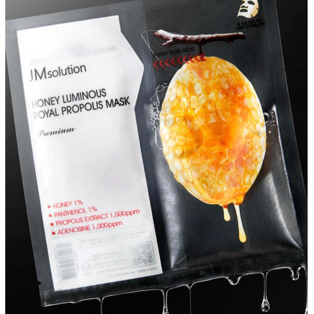 JM Solution Honey Luminous Royal Propolis Mask Premium (5) - JM Solution | Kiokii and...