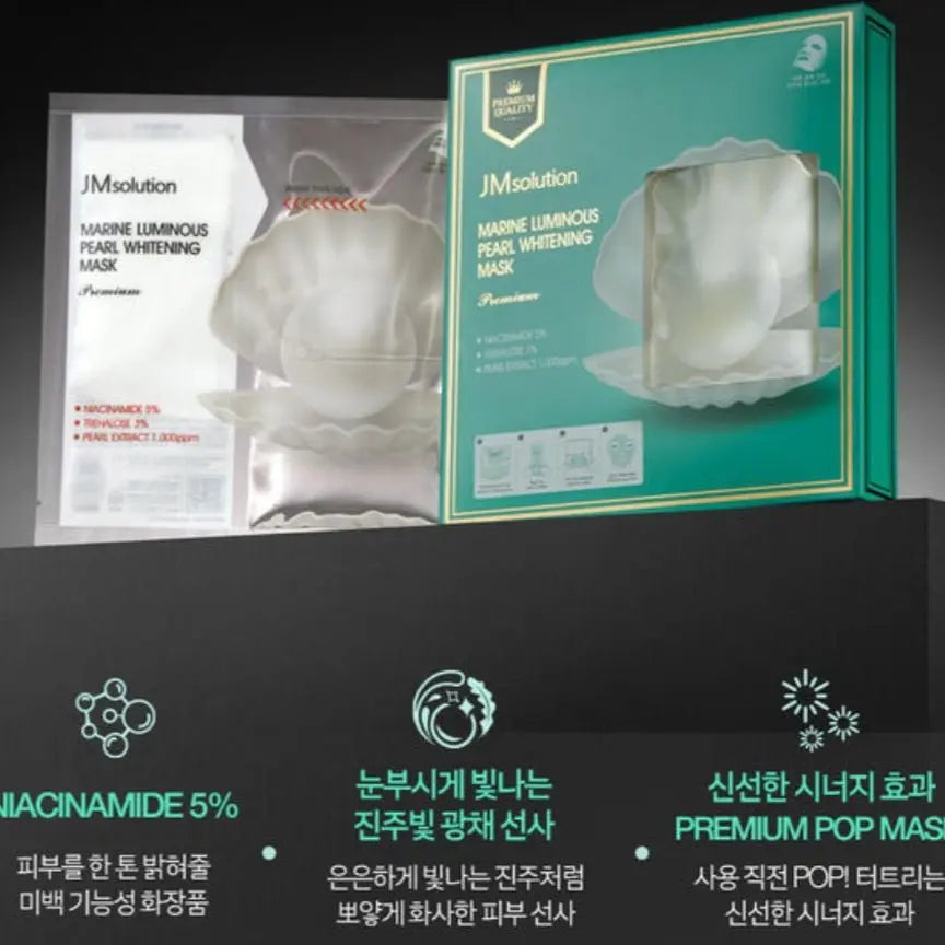 JM Solution Marine Luminous Pearl Deep Moisture Mask Premium by JM Solution – Sheet Mask
