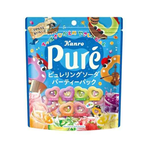 Kanro Heart Gummy Family Pack (Soda Flavor) 156g - Kanro | Kiokii and...
