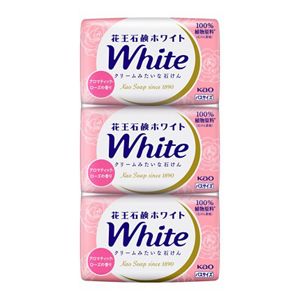 Kao White Aromatic Rose Bath Soap 3pcs - Kao | Kiokii and...
