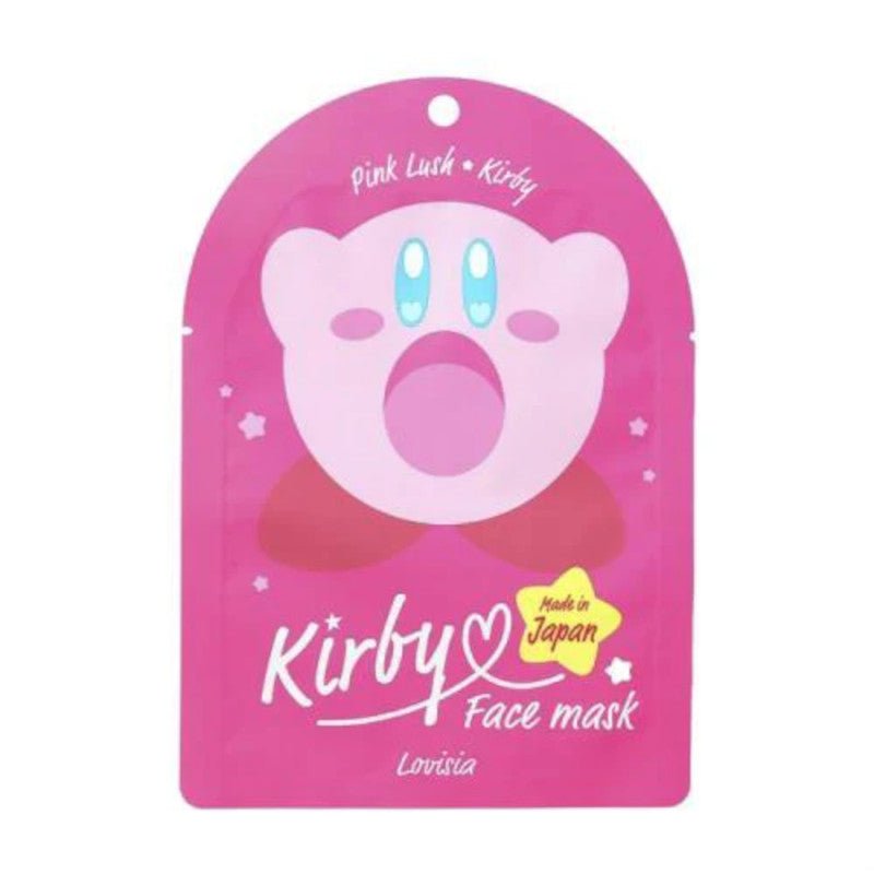Kirby Face Mask Pink Lush 1 Sheet - Kirby | Kiokii and...