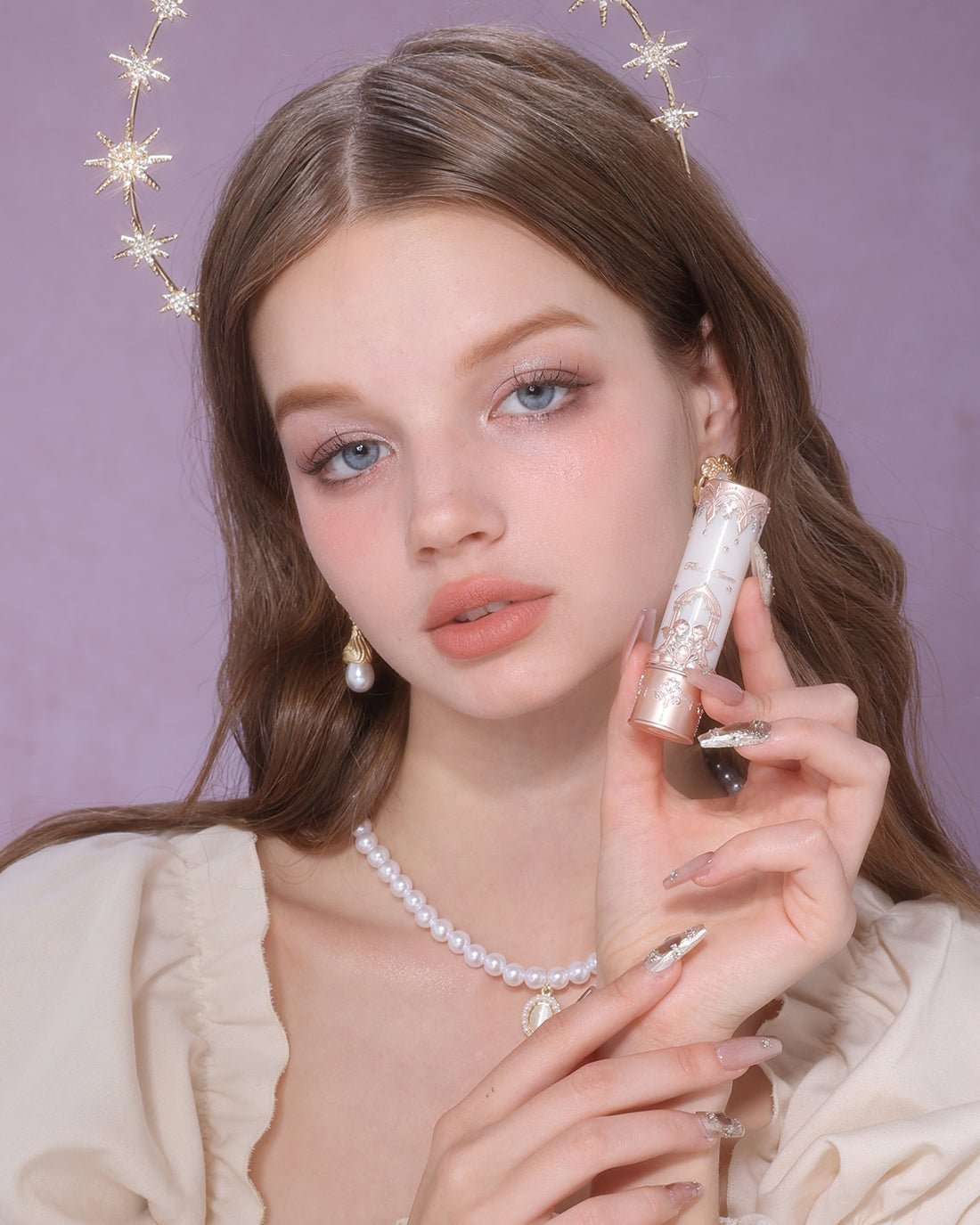 Little Angel Matte Lipstick C01 Starry Cross - Flower Knows | Kiokii and...