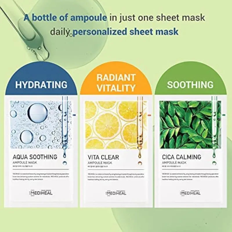 MEDIHEAL Aqua Soothing Ampoule Mask 10pcs by Mediheal – Sheet Mask