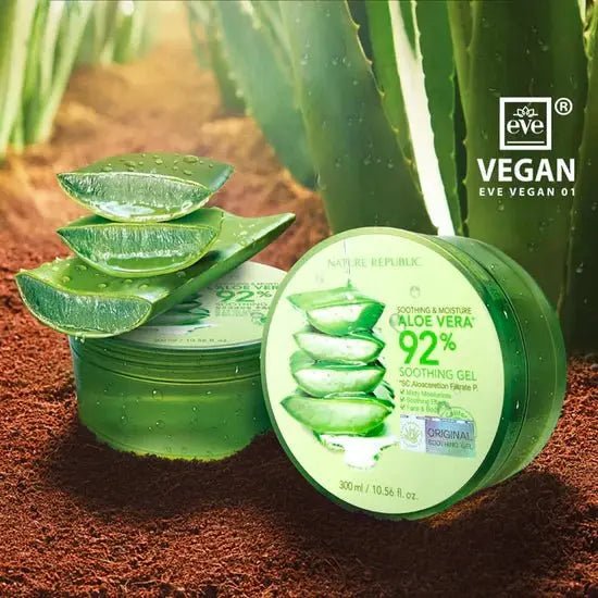Nature Republic Aloe 92% Soothing Gel 300ml by Nature Republic – Gel Moisturizer