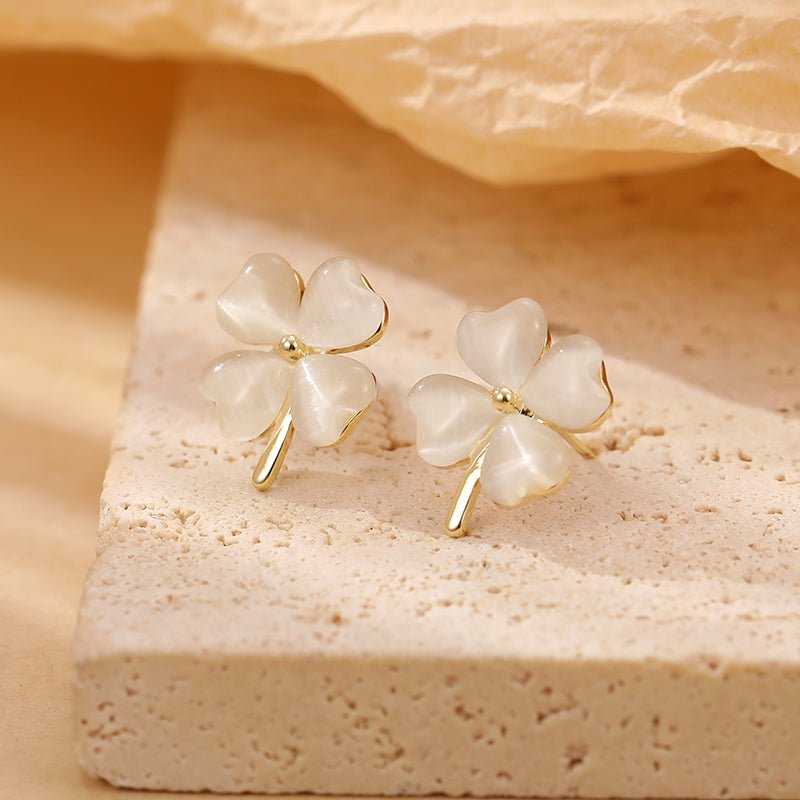 Opal Clover Leaf Earrings - Archfourteen | Kiokii and...
