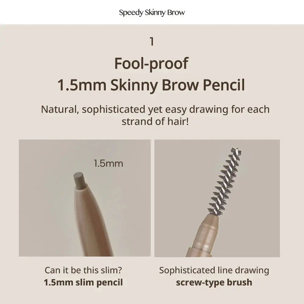 Peripera Speedy Skinny Brow (4 Colors) by Peripera – Eyebrow Pencil & Powder