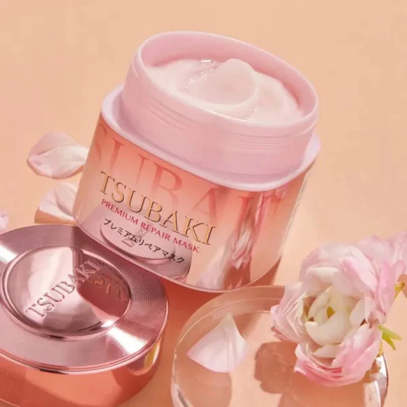 Shiseido Tsubaki Premium Repair Mask Pink Version Camellia Scent 180ml - Tsubaki | Kiokii and...