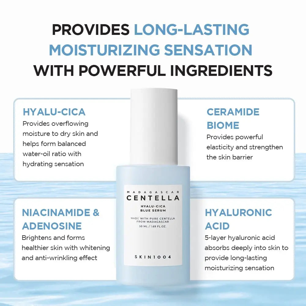 SKIN1004 Hyalu Cica Blue Serum 50ml by SKIN1004 – Serum & Ampoule