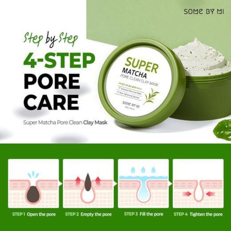 Some By Mi Super Matcha Pore Clean Clay Mask 100g - Some by Mi | Kiokii and...