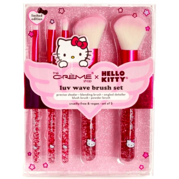 The Creme Shop Hello Kitty Y2K Luv Wave Brush Set 5pcs - The Creme Shop | Kiokii and...