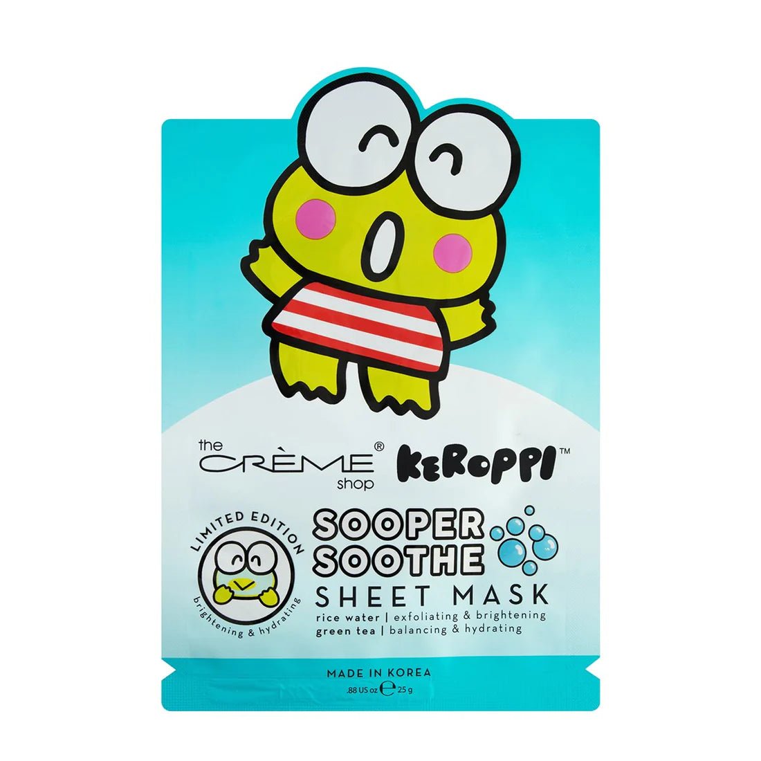 The Creme Shop Keroppi Mask Sooper Soothe (3) - The Creme Shop | Kiokii and...