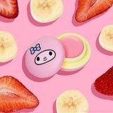 The Creme Shop Macaron Lip Balm - My Melody Stawberry Banana - The Creme Shop | Kiokii and...
