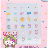 The Creme Shop x Hello Kitty 35 Nail Decals Sweet Tooth - Kiokii and... | Kiokii and...