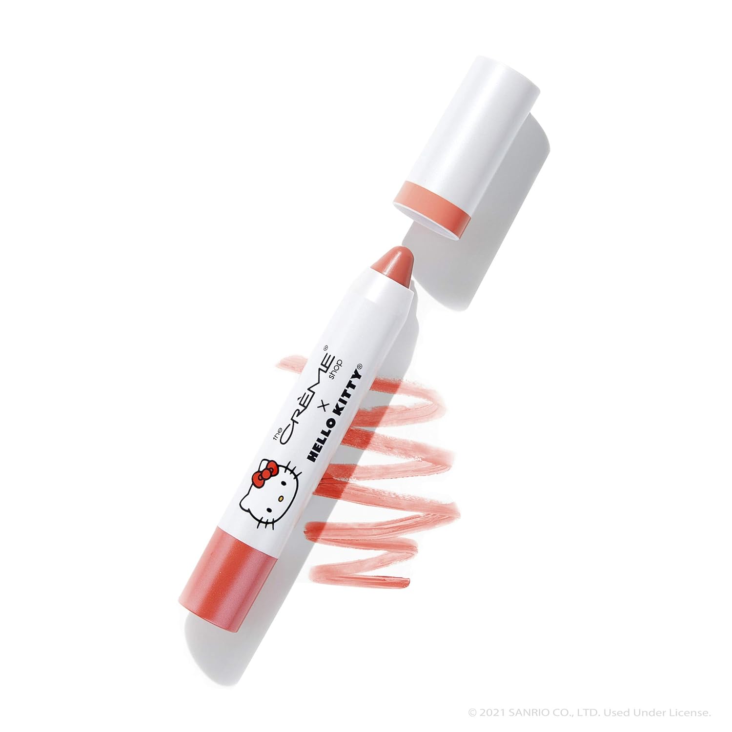 The Crème Shop x Hello Kitty | Hello Lippy Moisturizing Tinted Lip Balm (Peach Pout) - Kiokii and... | Kiokii and...