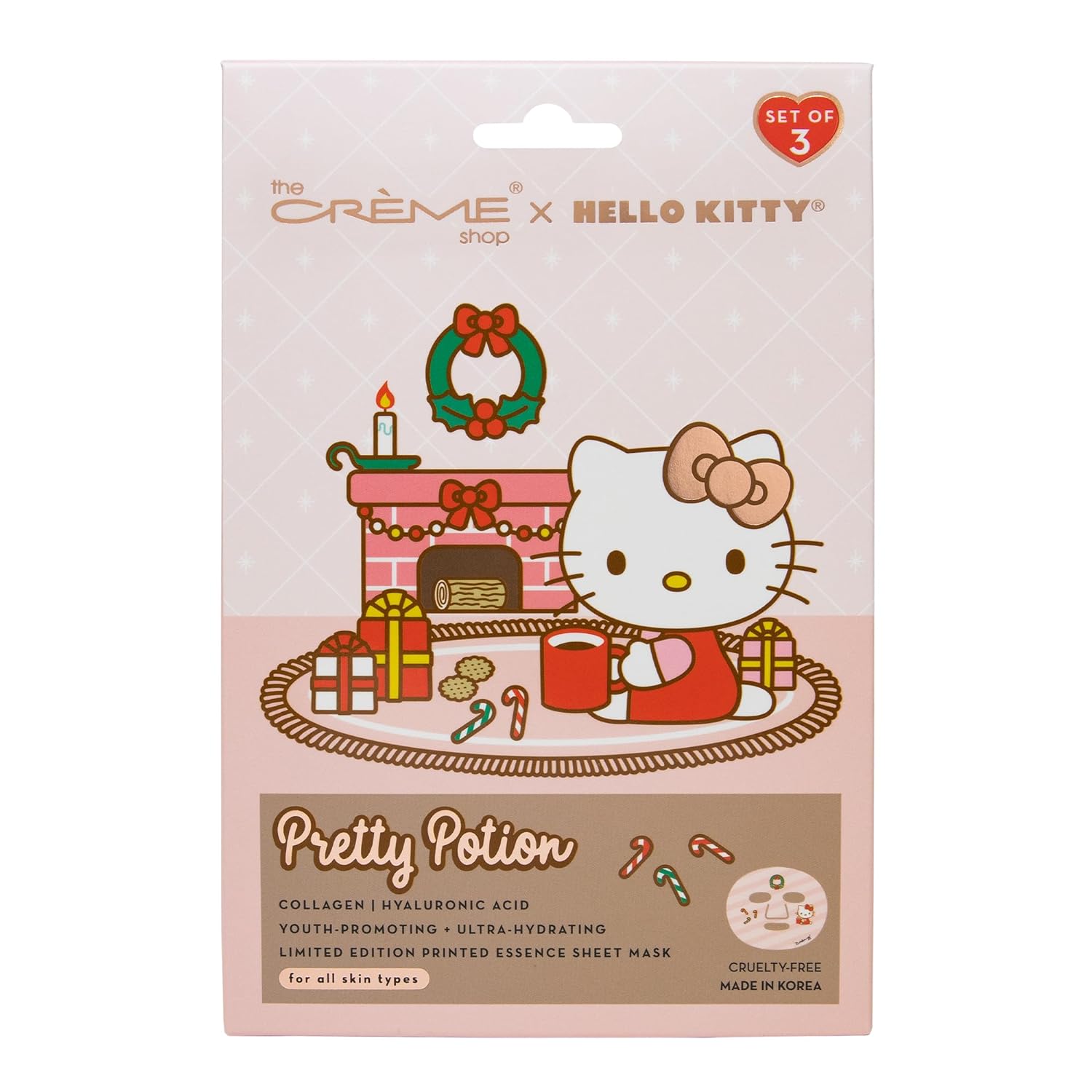 The Crème Shop x Hello Kitty Pretty Potion Limited Edition Essence Sheet Mask (3 Pack) - Kiokii and... | Kiokii and...