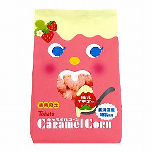 TOHATO Caramel Corn Condensed Milk Strawberry - Tohato | Kiokii and...