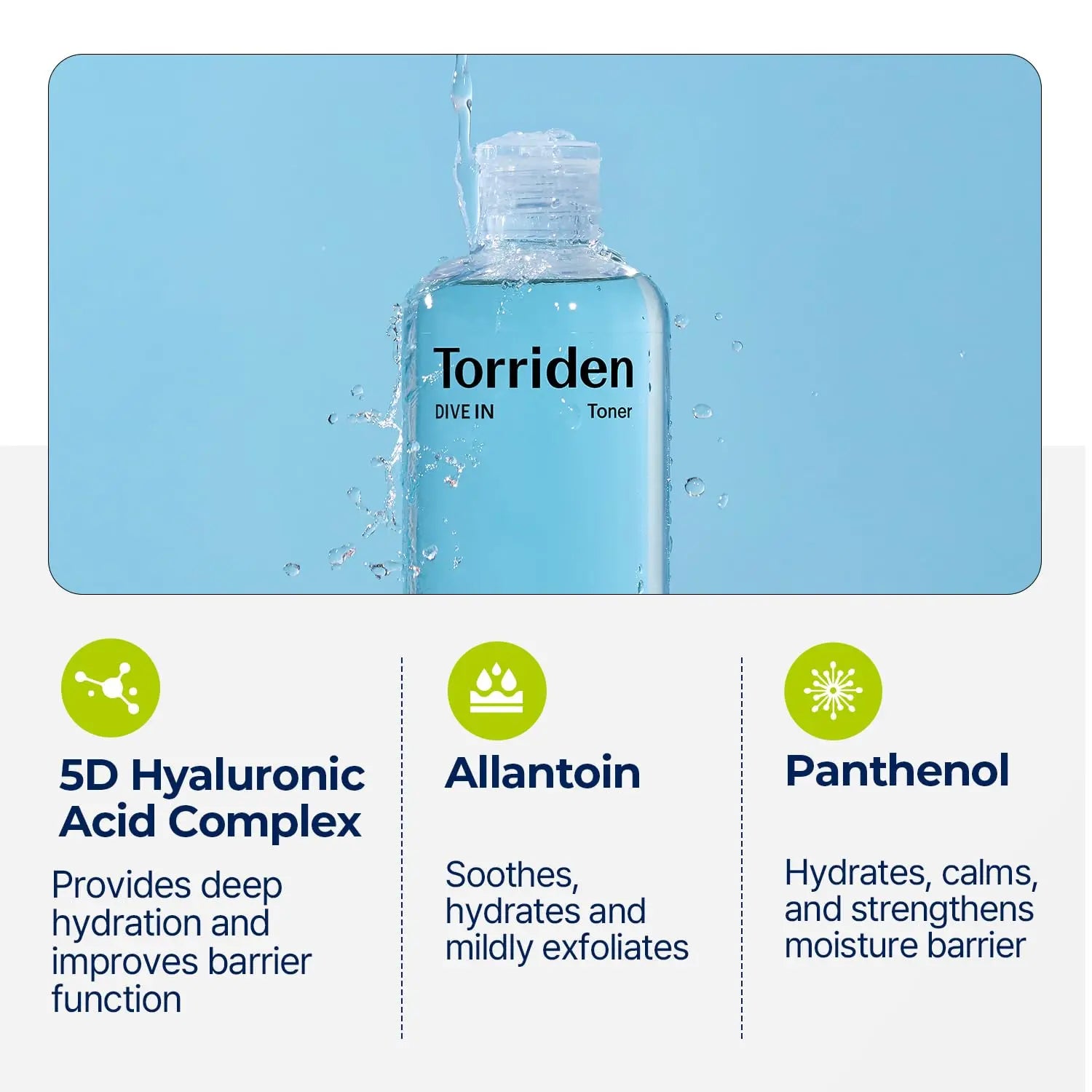Torriden DIVE - IN Low Molecule Hyaluronic Acid Toner 300ml by Torriden – Toner & Essence